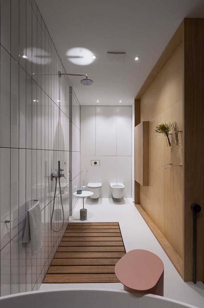 Bathroom with wooden floors - 10