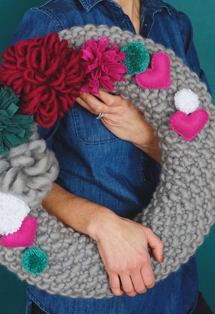 Crochet Christmas Wreath - 19