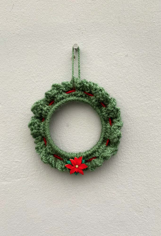 Crochet Christmas Wreath - 32