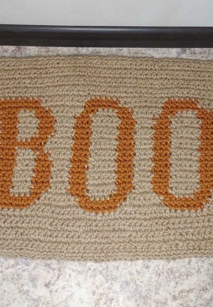 Crochet door mat - 04