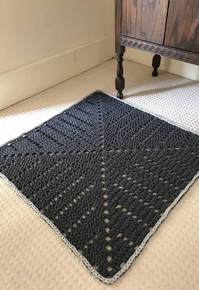 Crochet door mat - 17