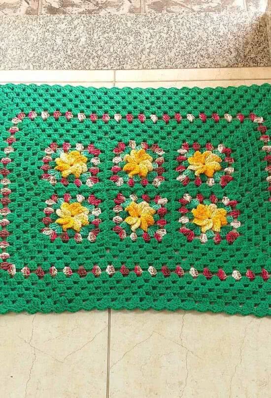 Crochet door mat - 25