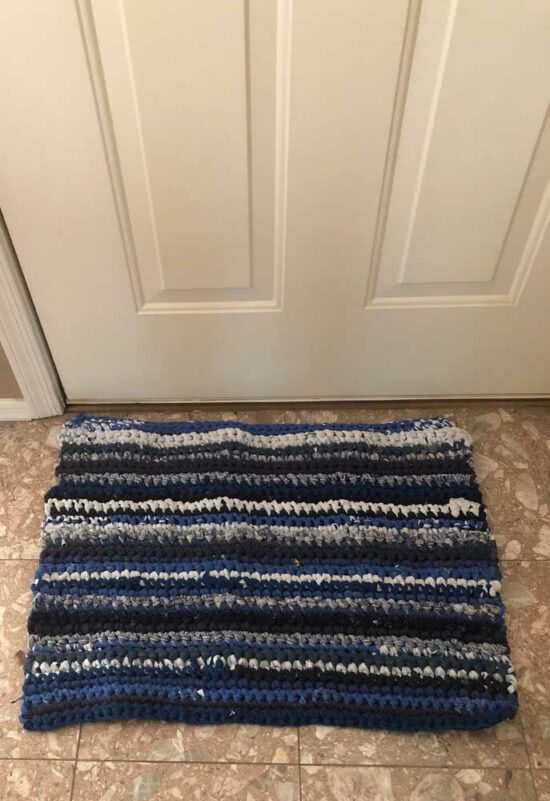 Crochet door mat - 30