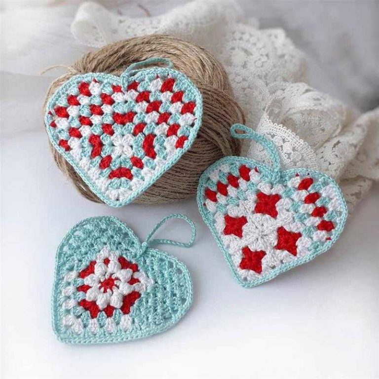 Crochet hearts - 02