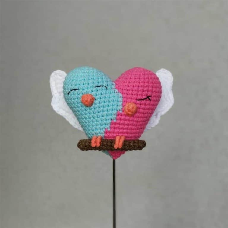 Crochet hearts - 12