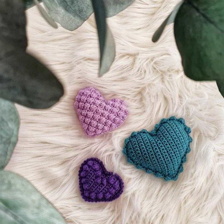 Crochet hearts - 16
