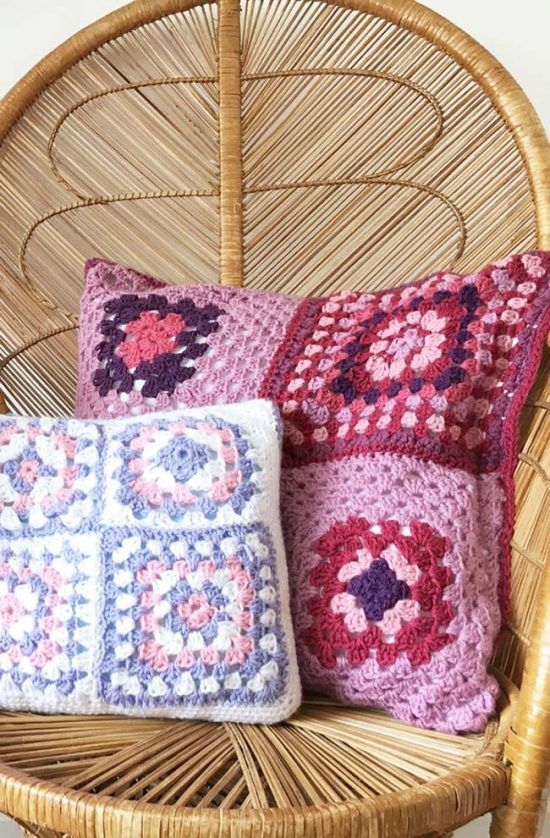 Crochet pillow cover - 01