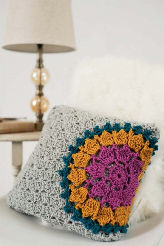 Crochet pillow cover - 11