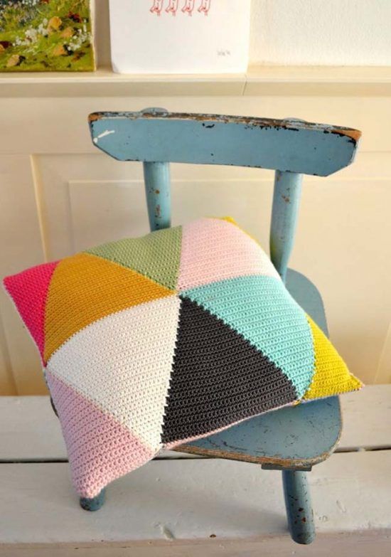 Crochet pillow cover - 43