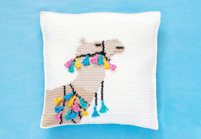 Crochet pillow cover - 60