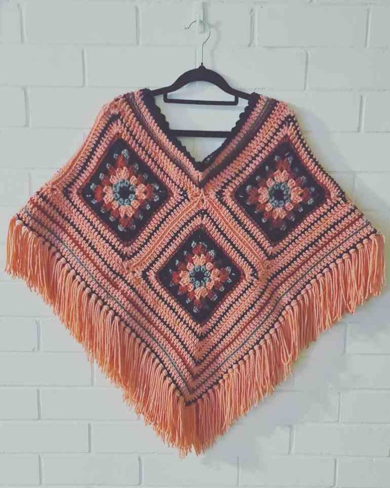 Crochet poncho - 17