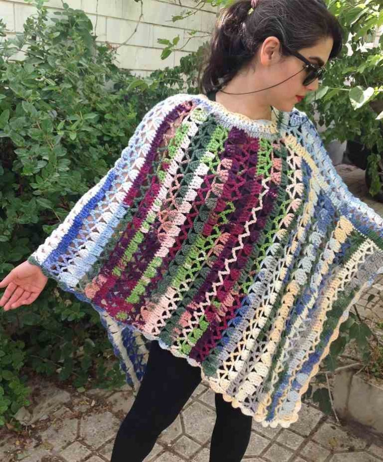 Crochet poncho - 22
