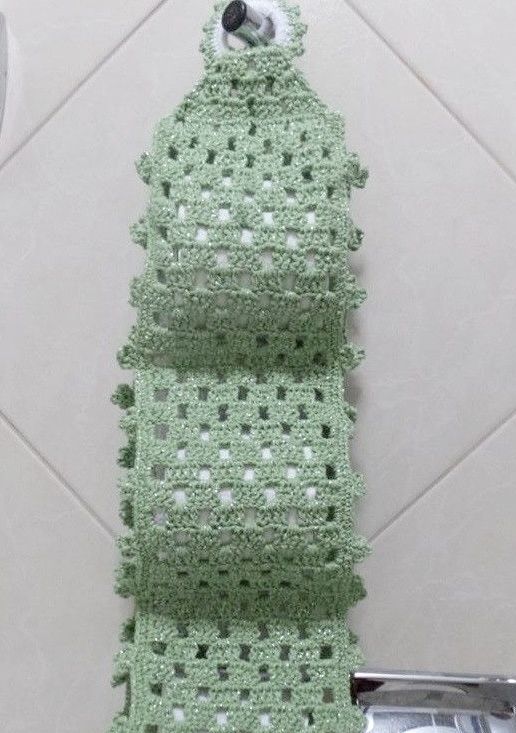 Crochet toilet paper holder - 23