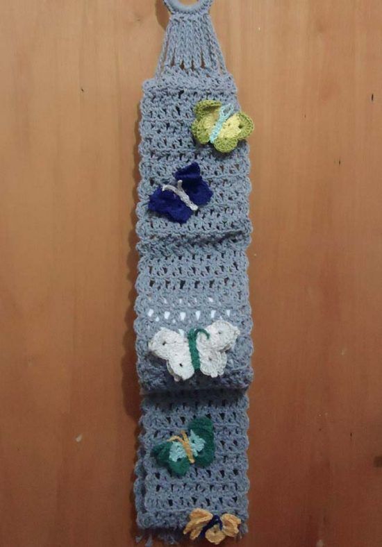 Crochet toilet paper holder - 26