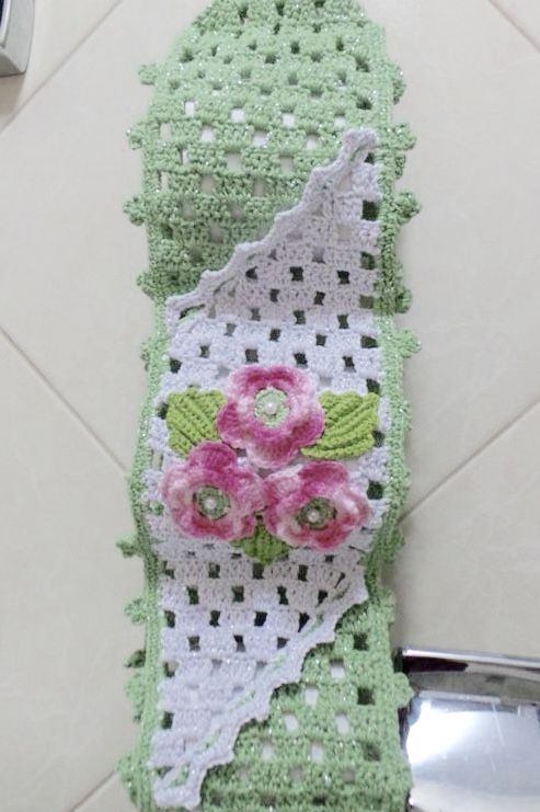 Crochet toilet paper holder - 49