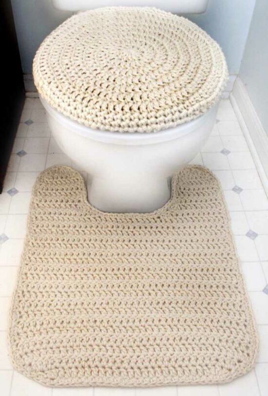 Simple crochet rug - 107