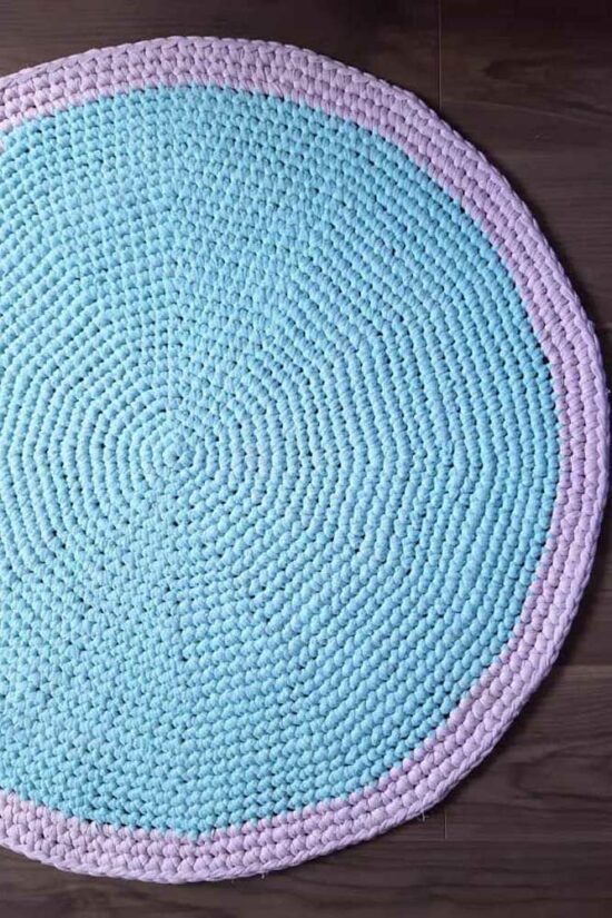 Simple crochet rug - 112