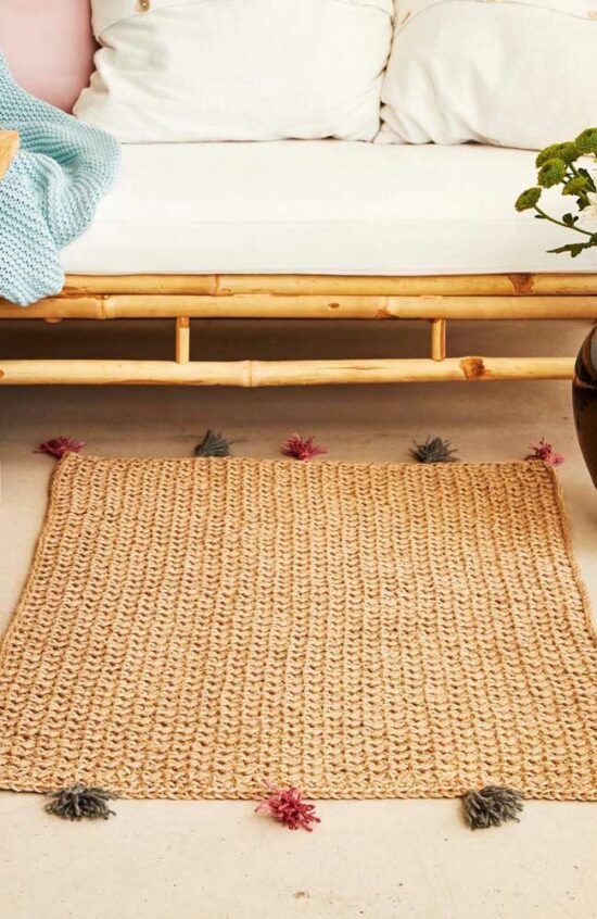 Simple crochet rug - 115