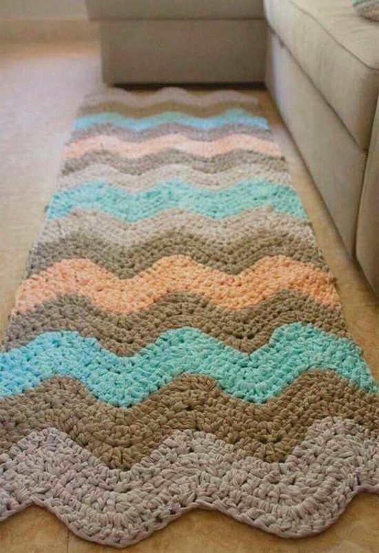 Simple crochet rug - 14