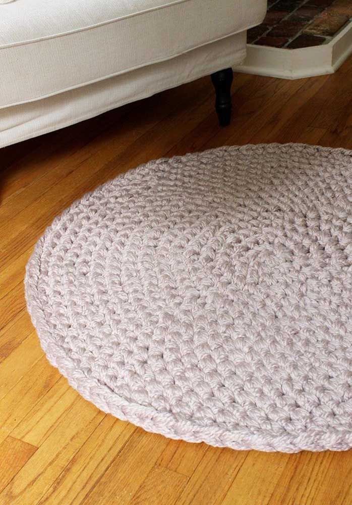 Simple crochet rug - 17