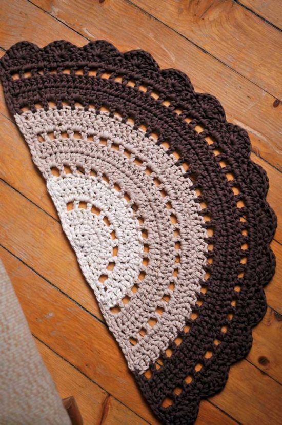 Simple crochet rug - 20