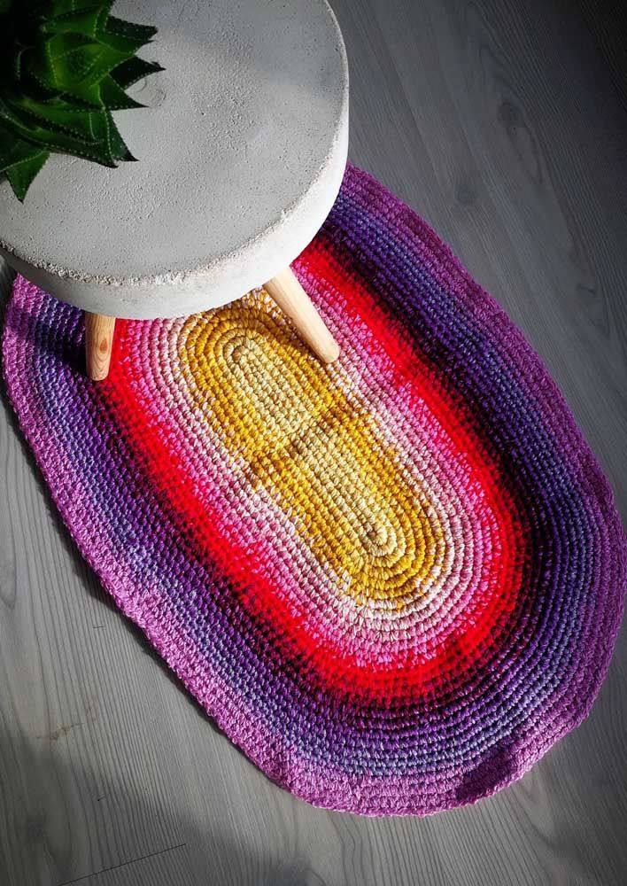 Simple crochet rug - 30
