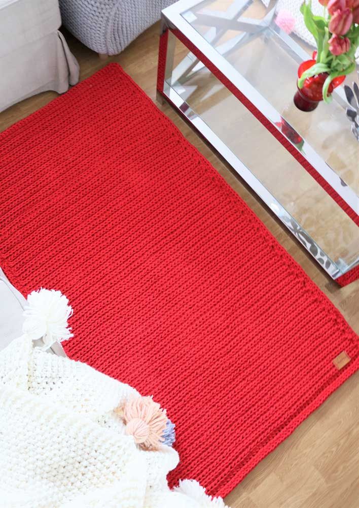 Simple crochet rug - 34