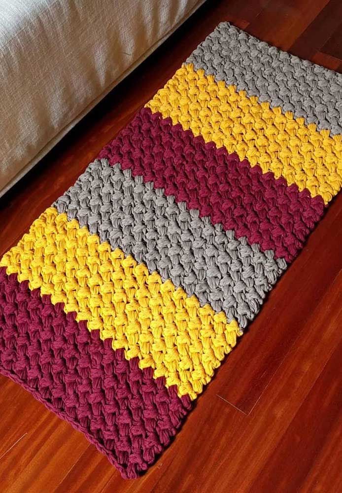 Simple crochet rug - 35
