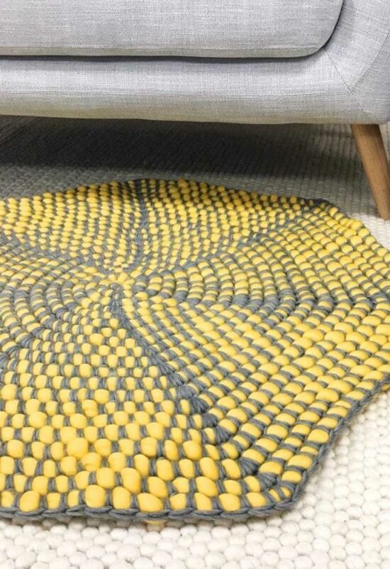 Simple crochet rug - 62