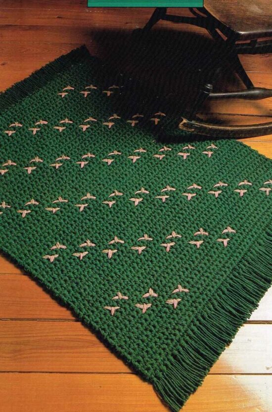 Simple crochet rug - 80
