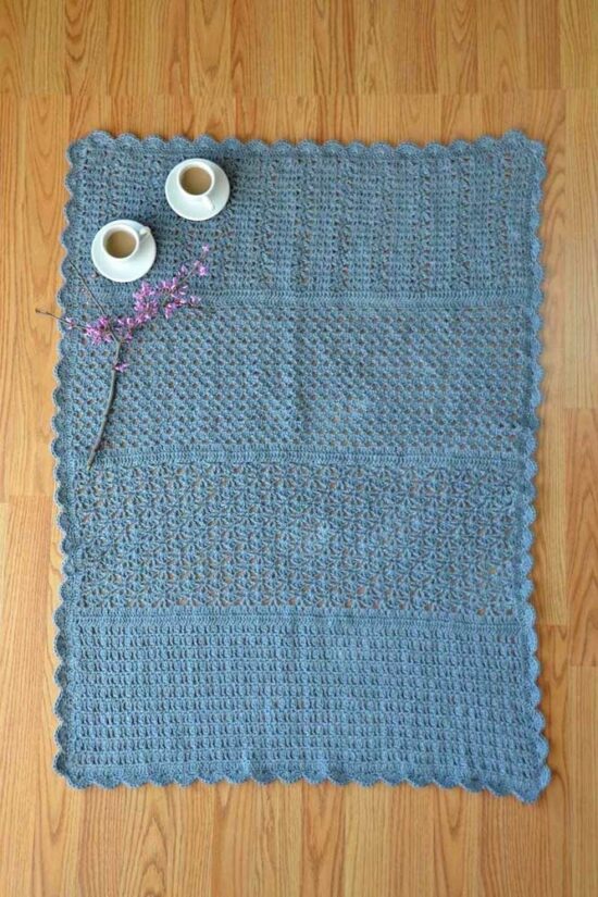 Simple crochet rug - 87