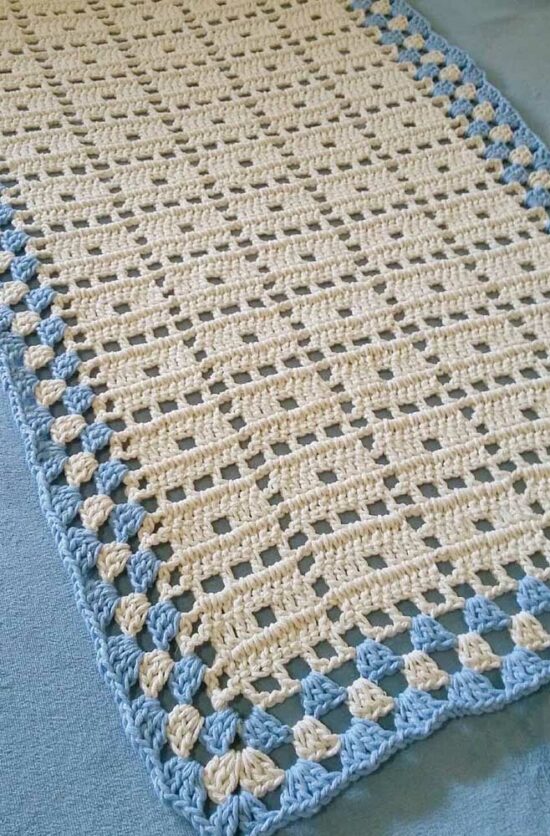 Simple crochet rug - 91