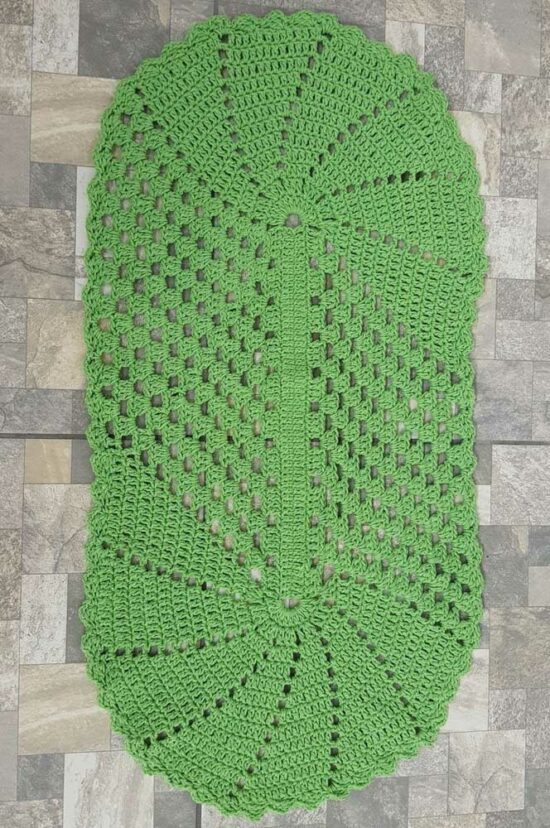 Simple crochet rug - 95