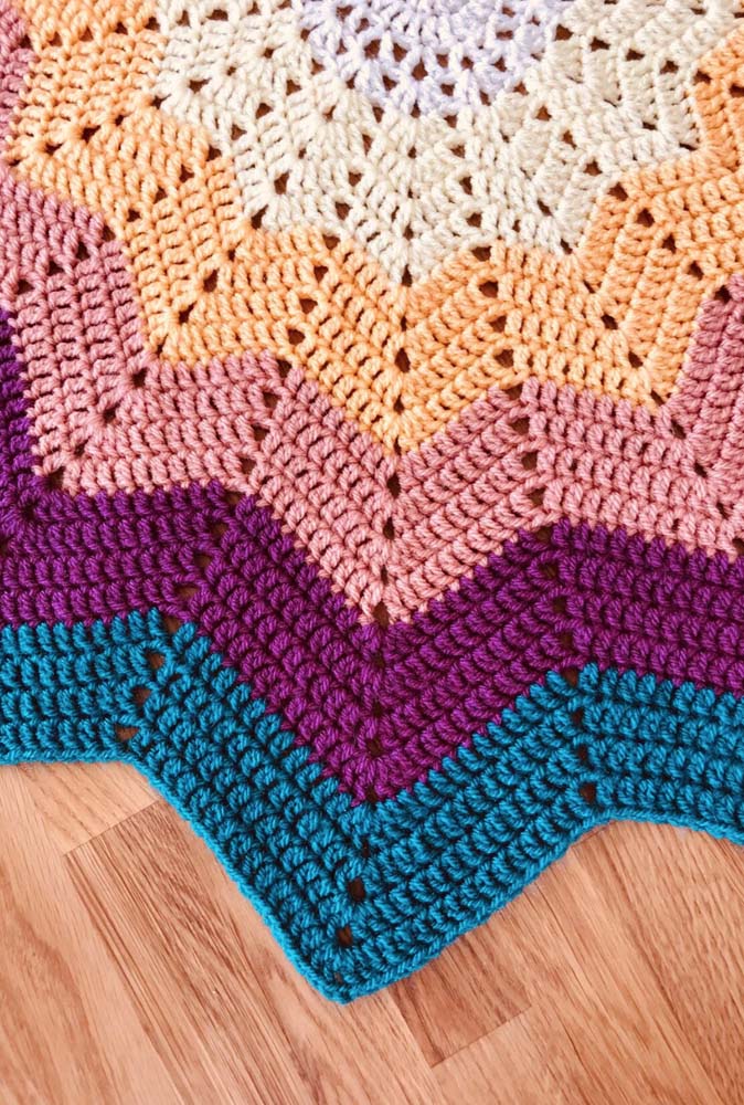 Star crochet rug - 02