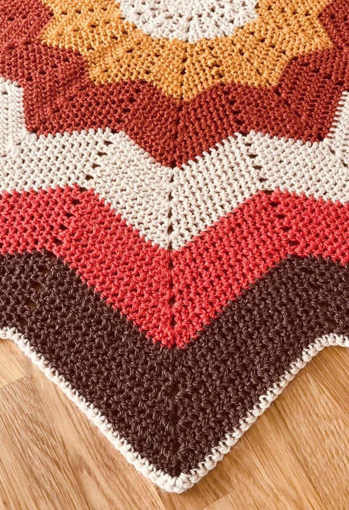 Star crochet rug - 39