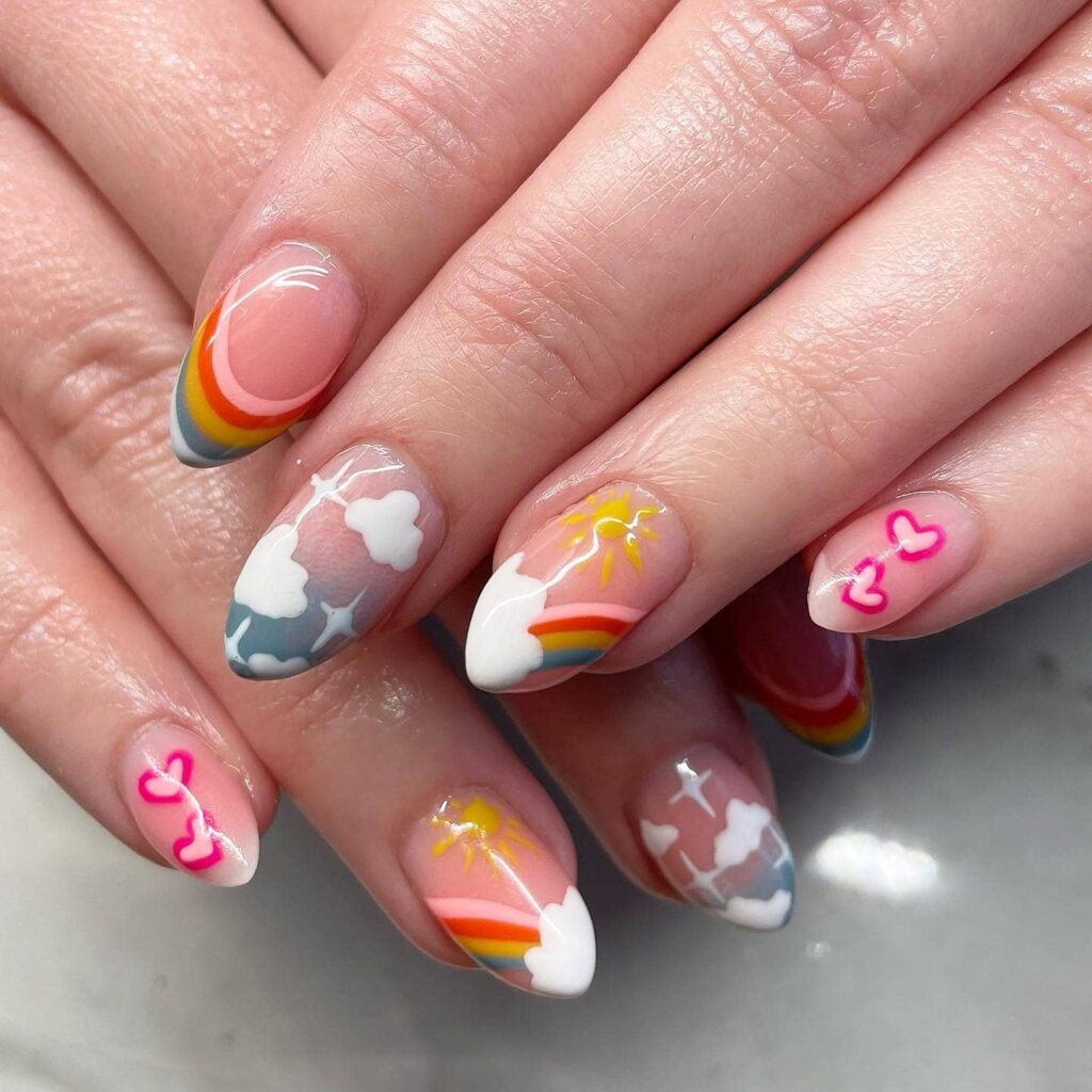 Colorful nail-015