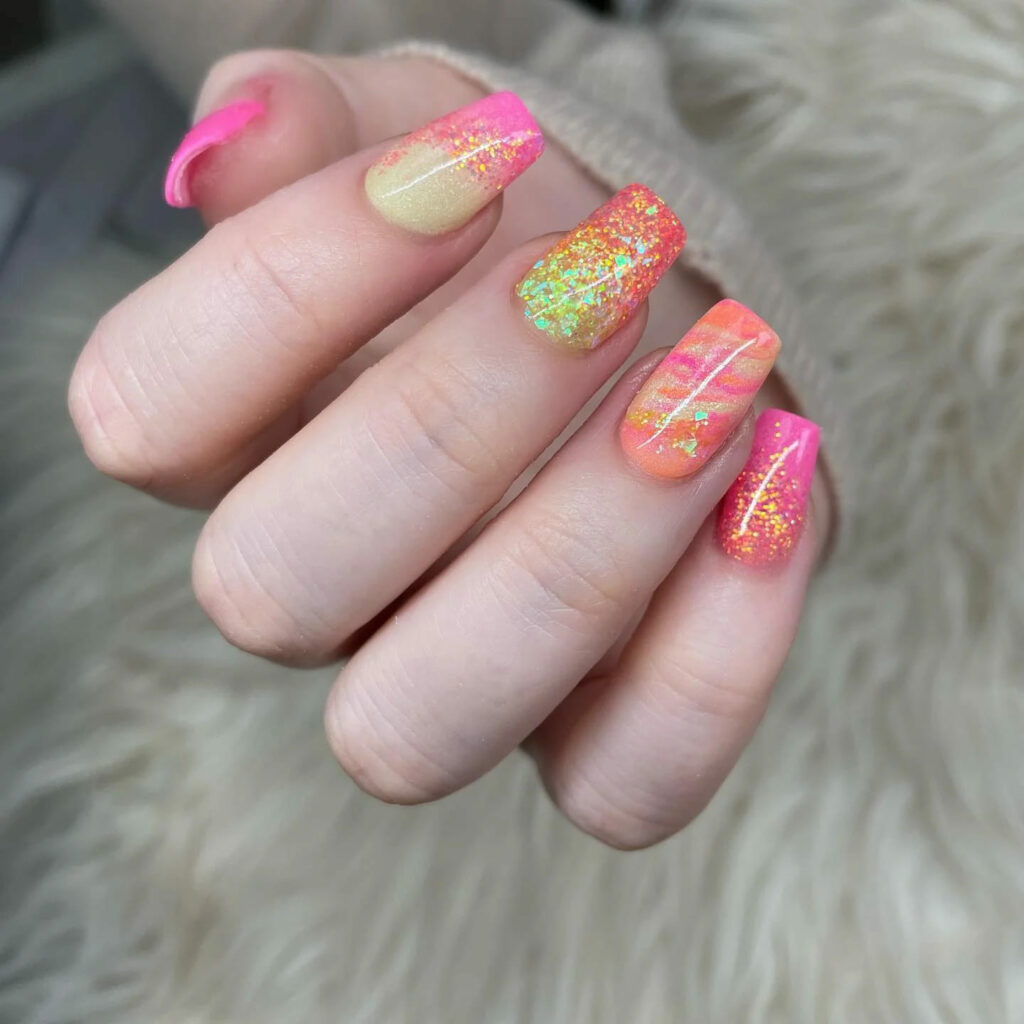 Colorful nail-07