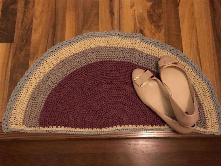 Crochet rug for entrance door - 07