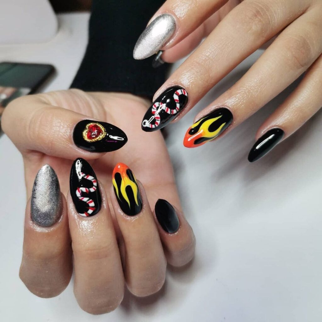 fire nails for powerful nail art-017