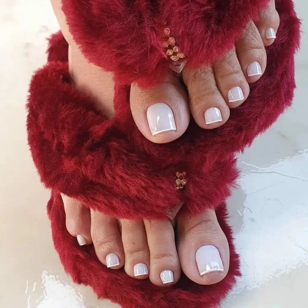 french nails done on the feet-021