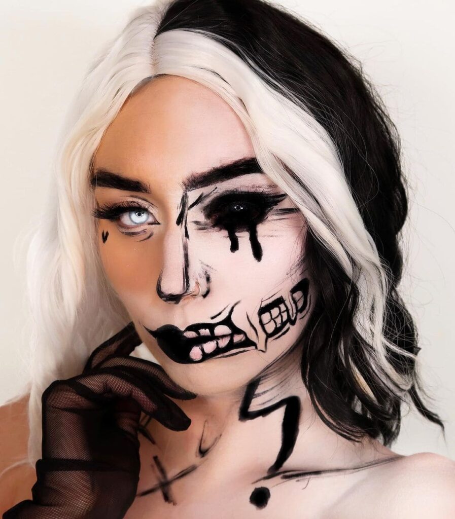 spooky halloween makeup-013