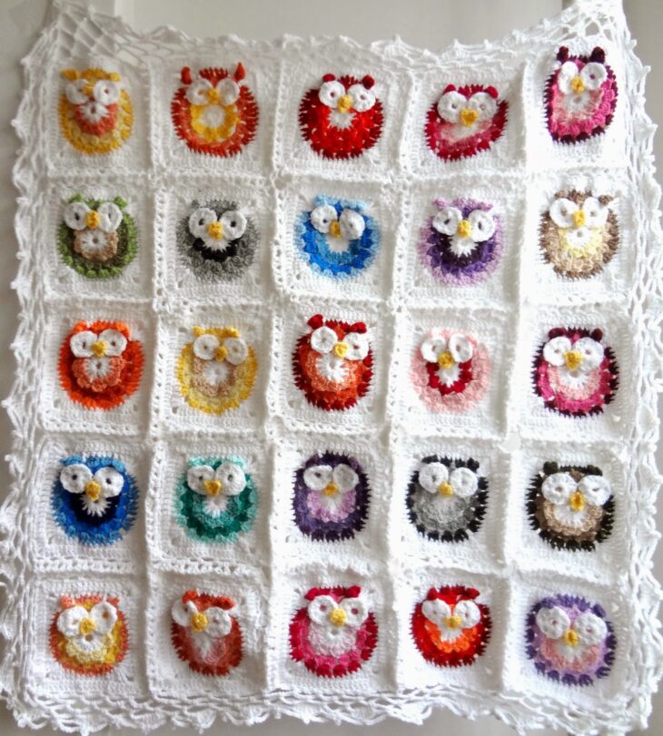 Crochet owls - 16