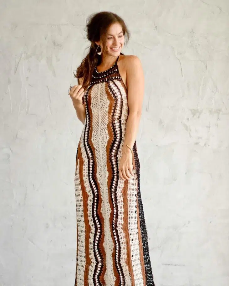 Long crochet dress - 48