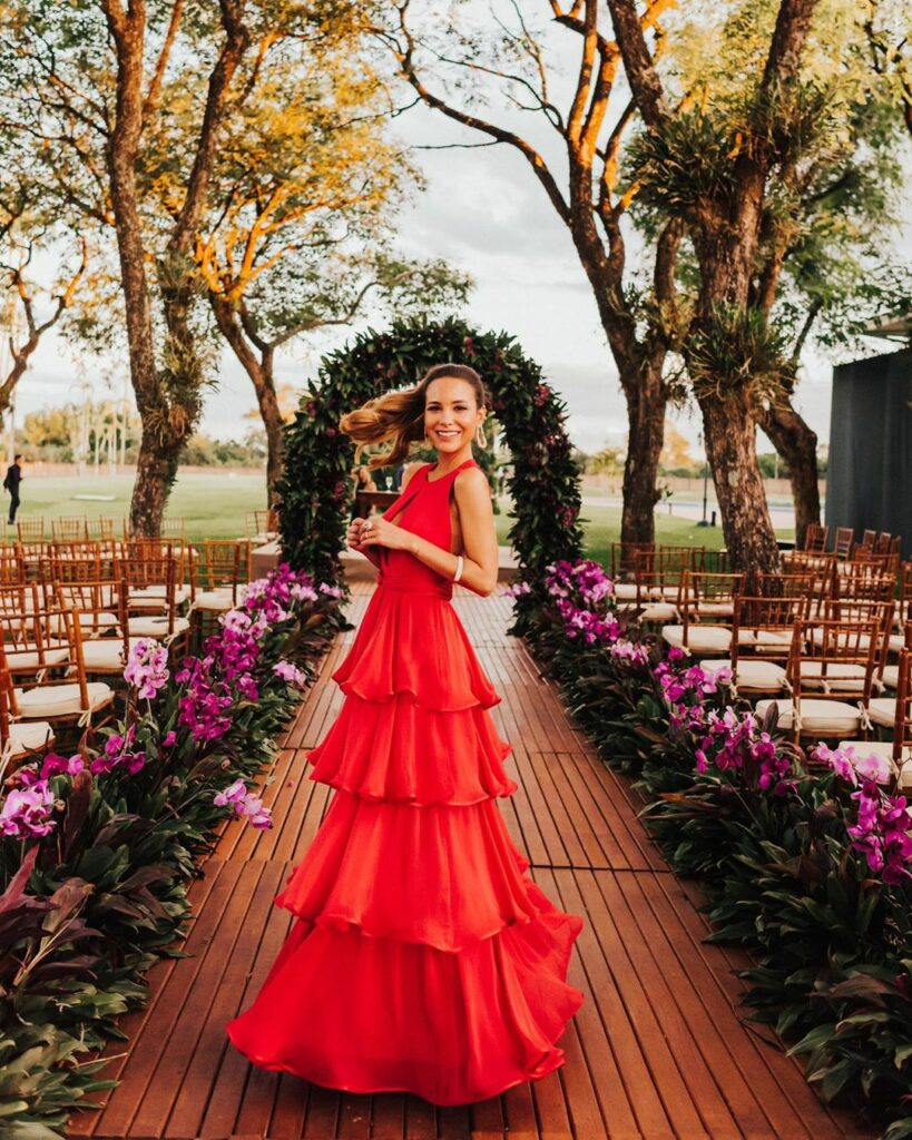 Red bridesmaid dress - 05