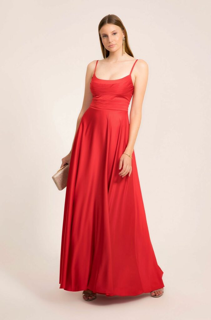 Red bridesmaid dress - 20