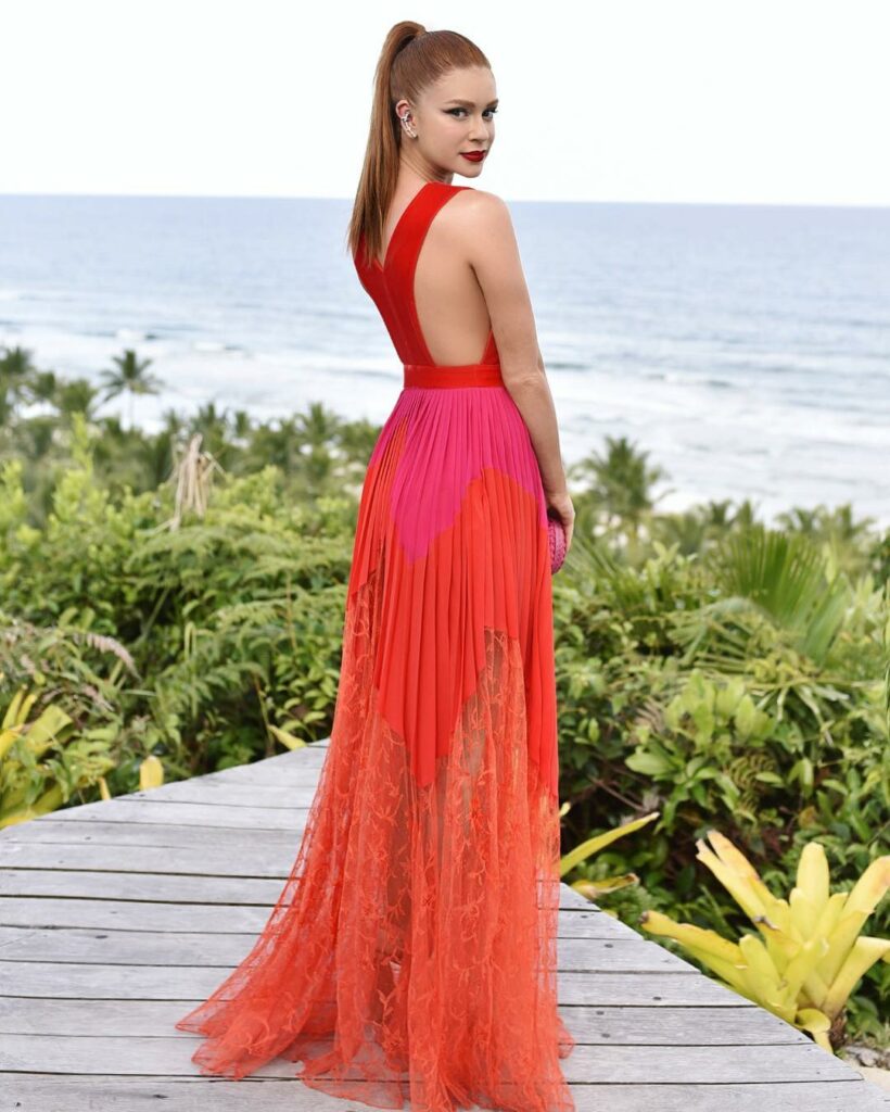 Red bridesmaid dress - 22