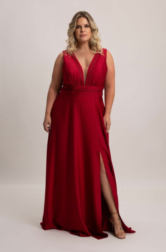 Red bridesmaid dress - 24
