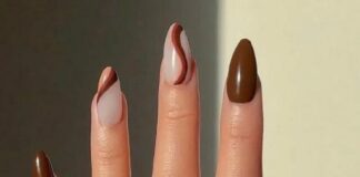 Brown nail polish inspirations to make and fall in love with-011