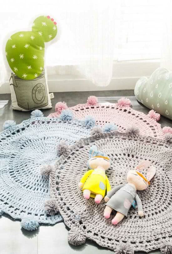 Crochet rug for baby's room how to do it step by step and photos for inspiration - 26