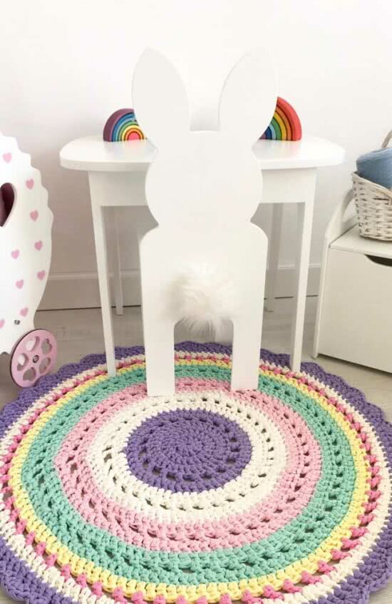 Crochet rug for baby's room how to do it step by step and photos for inspiration - 34